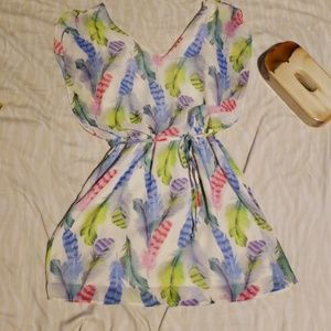 NEW! Feather Design Dress